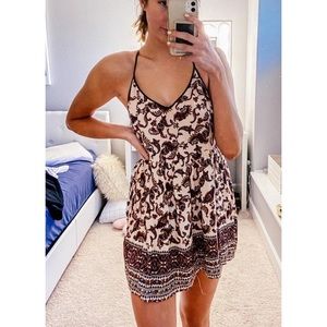 Patterned mini beach dress